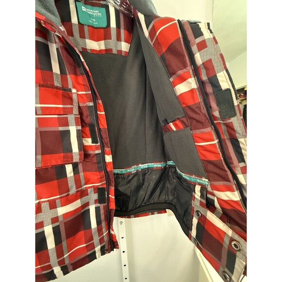 Mountain Warehouse Goose Ski Jacket Kids 11-12 Red Plaid Waterproof Snow Coat - Picture 9 of 12